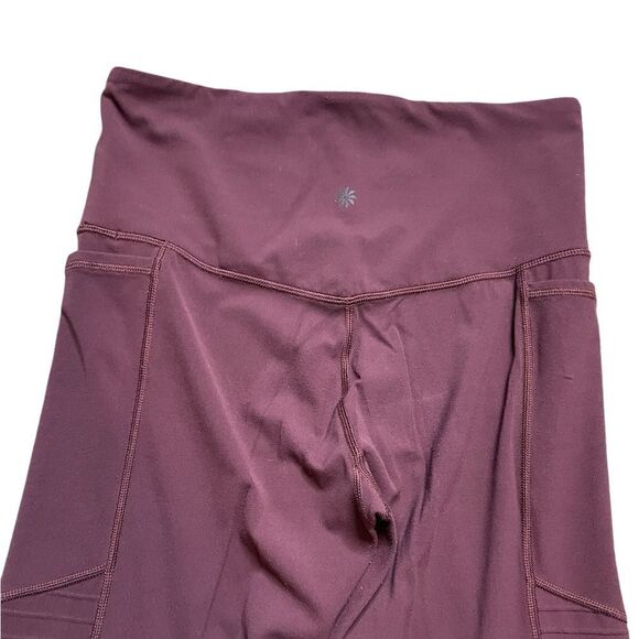 ATHLETA Inclination Moto Tight Maroon Size Medium - Picture 5 of 7